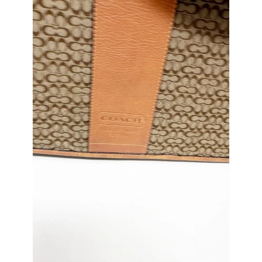 Coach Vintage‎ Y2K Hudson Commuter Messenger Bag F77004 Jacquard Brown Tan